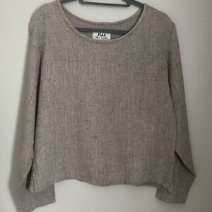 Jeanne Engelhart Flax Linen Top